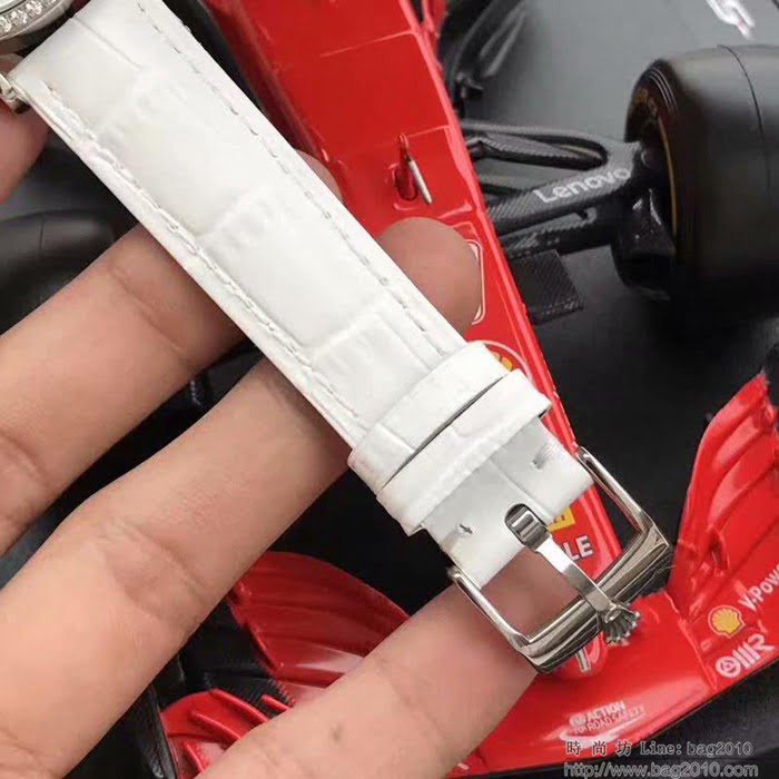 ROLEX勞力士 切利尼女款 全自動機械 藍寶仿刮鏡面 小牛皮錶帶 深度防水 女士腕表  wssb4214